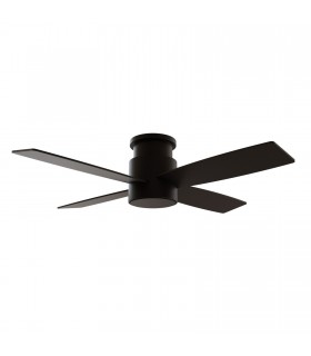 Ventilador Taro Negro DC 24W 2400Lm 4 Aspas Negro/Nogal CCT