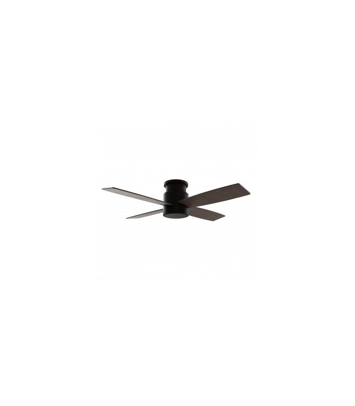 Ventilador Taro Negro DC 24W 2400Lm 4 Aspas Negro/Nogal CCT