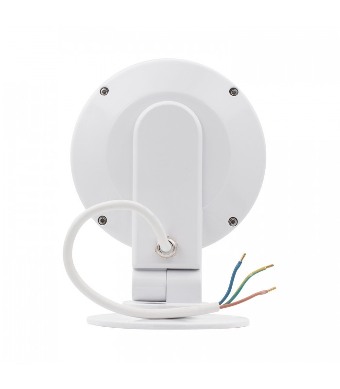 Proyector LED RGB 20W 110º IP65 con mando. Diseño redondo.