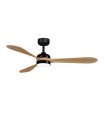Ventilador Tonda DC 20W 2000Lm 3 Aspas Negro/Madera CCT