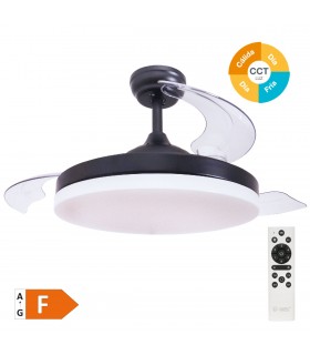 Ventilador Tungati DC 36W 3547Lm 3 Aspas Negro CCT