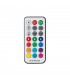 Proyector LED RGB 20W 110º IP65 con mando. Diseño redondo.