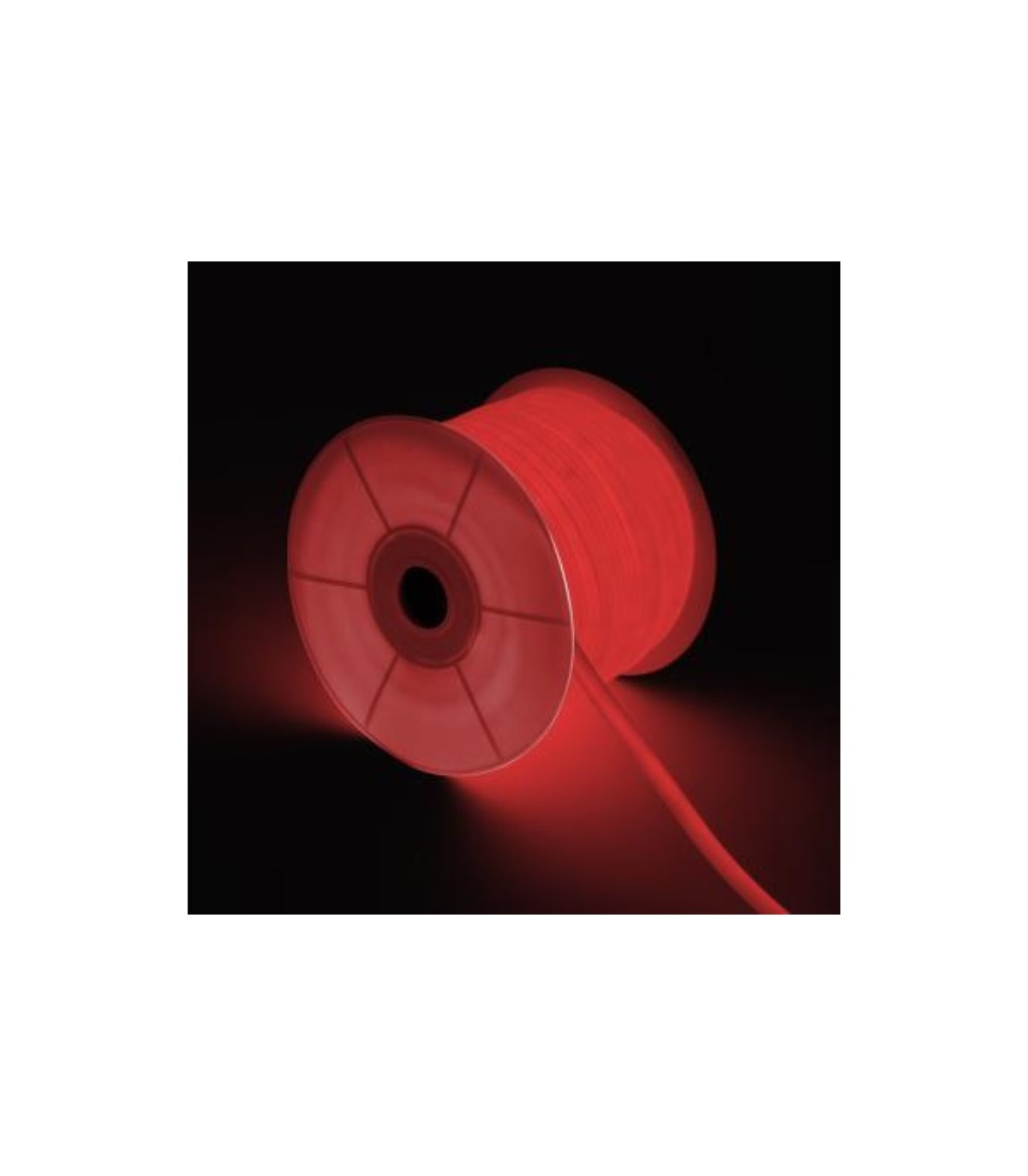 Bobina Neon Flex 360º 9W 270Lm IP67 Rojo 50 Metros