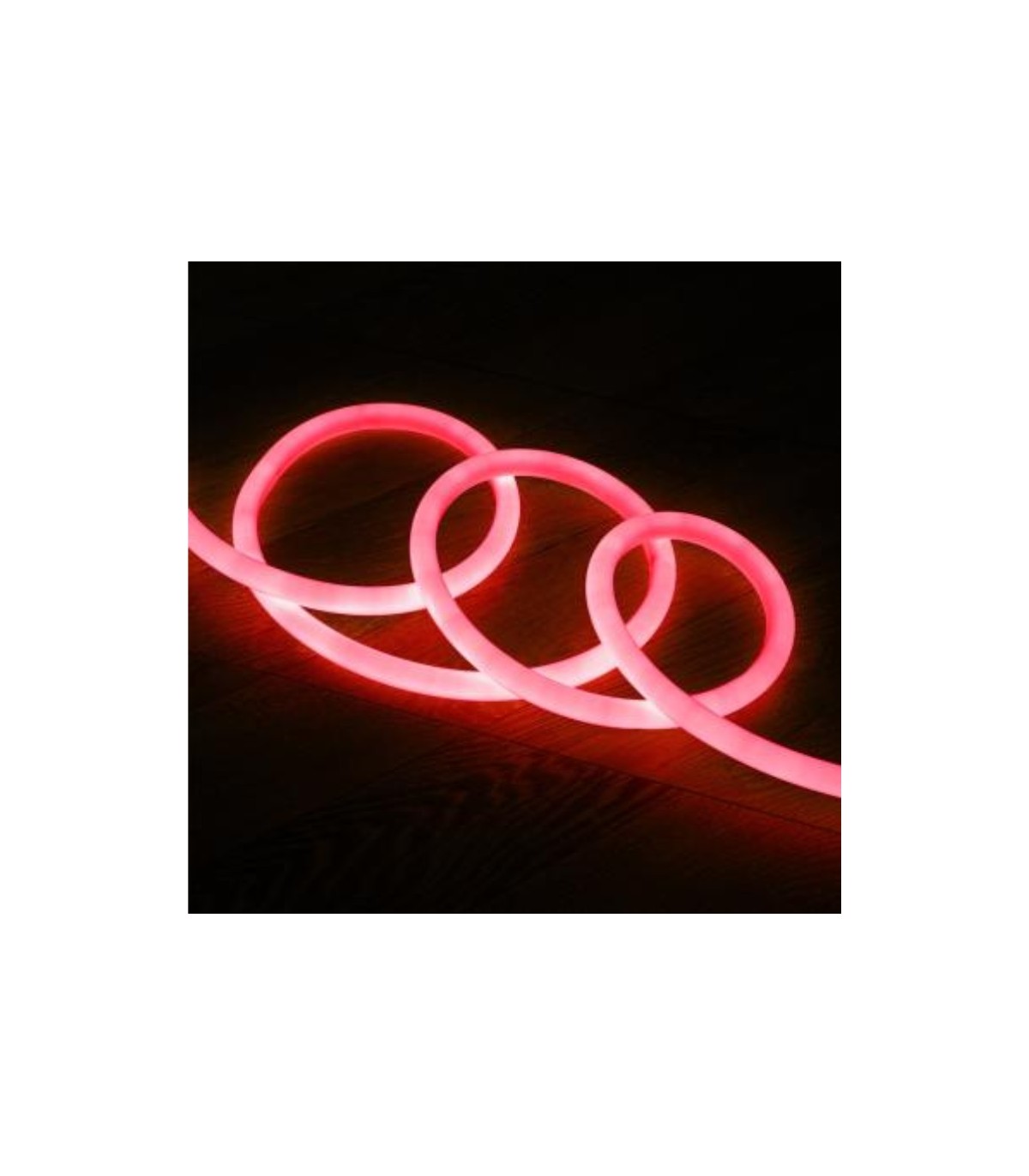Bobina Neon Flex 360º 9W 270Lm IP67 Rojo 50 Metros