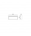 Baliza Pared Superficie 6W 400Lm IP54 Negro