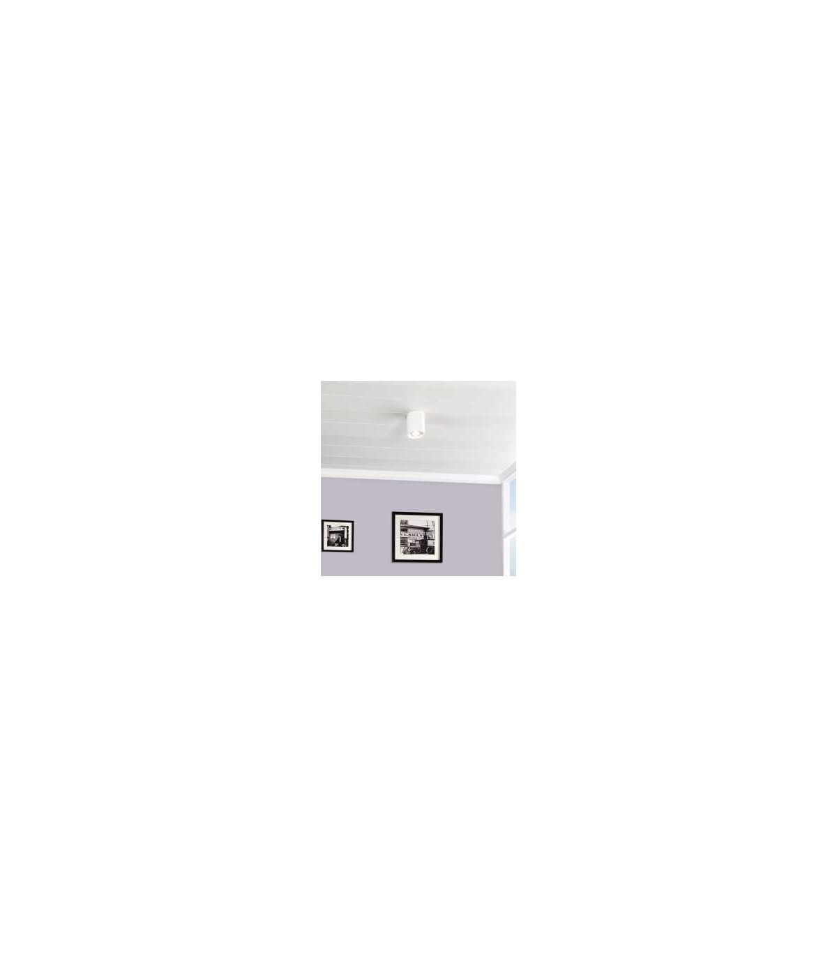 Aplique de Techo Basculante Superficie GU10 Blanco