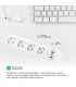 Base Múltiple Wifi o Bluetooth 4T + 2 USB A + 1 USB C (3x1.5mm) 1,5m Compatible Amazon Alexa/Google Home