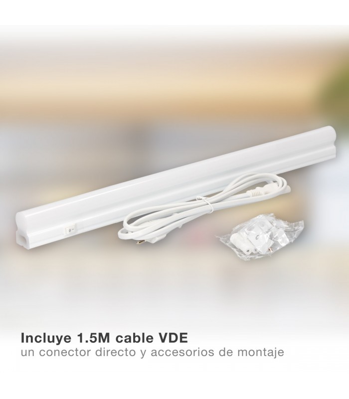 Regleta T5 Con Interruptor 8W 830Lm 570mm IP20
