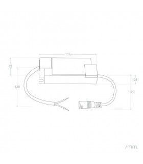 Driver EAGLERISE 30W OUT67-100VDC 300mA IP20