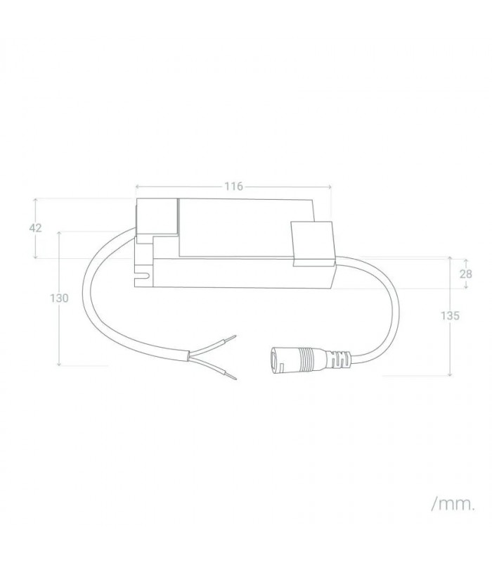 Driver EAGLERISE 30W OUT67-100VDC 300mA IP20