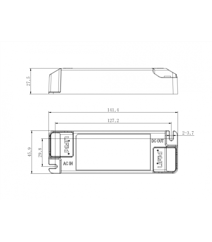Driver LIFUD 42W OUT 25-42VDC 1050mA Regulable 0-10V