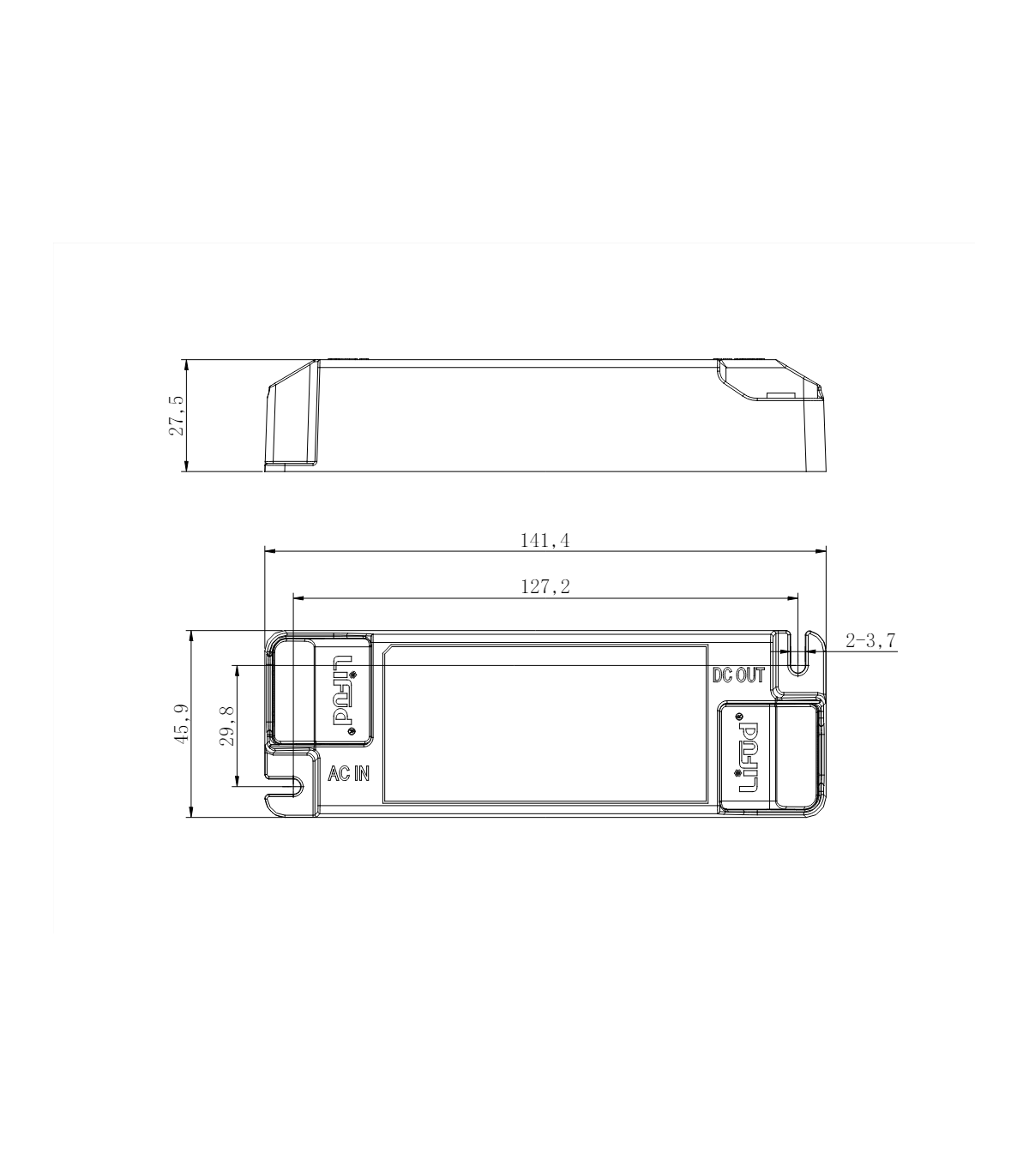 Driver LIFUD 42W OUT 25-42VDC 1050mA Regulable 0-10V