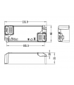 Driver LIFUD 28W Salida 25-40VDC 700mA Regulable Triac