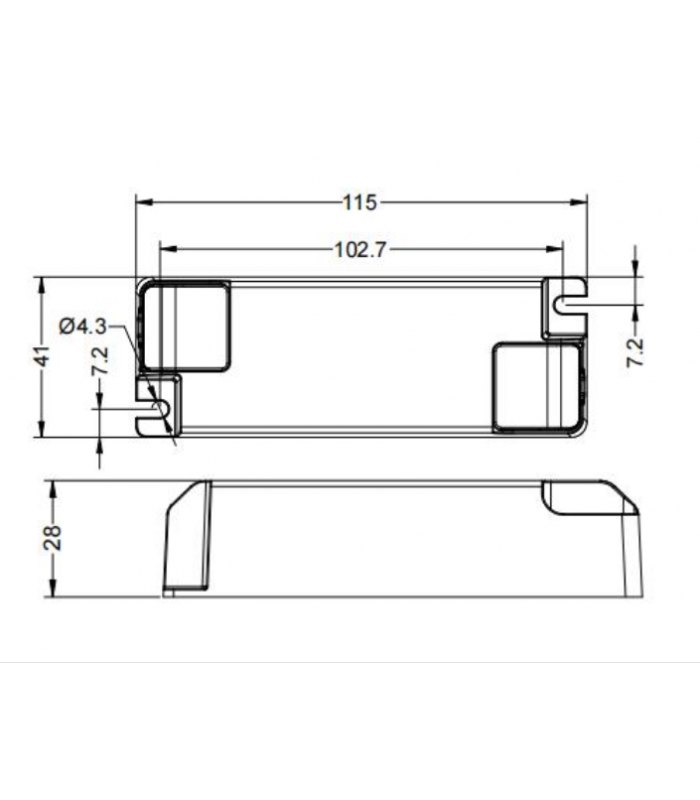 Driver LIFUD 42W OUT 33-40VDC 1000mA Free Flicker