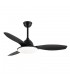 Ventilador de Techo YAEL DC Negro 72W 7200Lm 3 Aspas Negro CCT