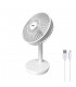 Ventilador Sobremesa Recargable 5W Ø17cm Blanco