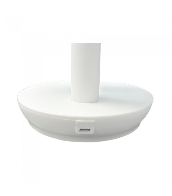 Ventilador Sobremesa Recargable 5W Ø17cm Blanco