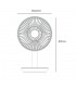 Ventilador Sobremesa Recargable 5W Ø17cm Blanco