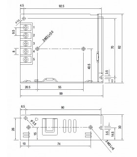 Fuente alimentación Mean Well 35W 24Vdc 1.5A IP20 LRS-35-24