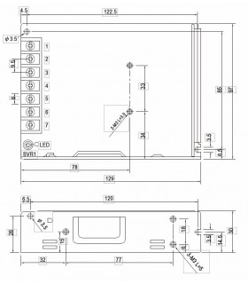 Fuente alimentación Mean Well 100W 24Vdc 4.5A IP20 LRS-100-24