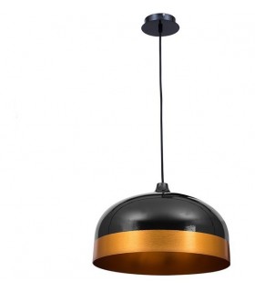 Lámpara Colgante Edison Negro/Dorado 1XE27 REGX33