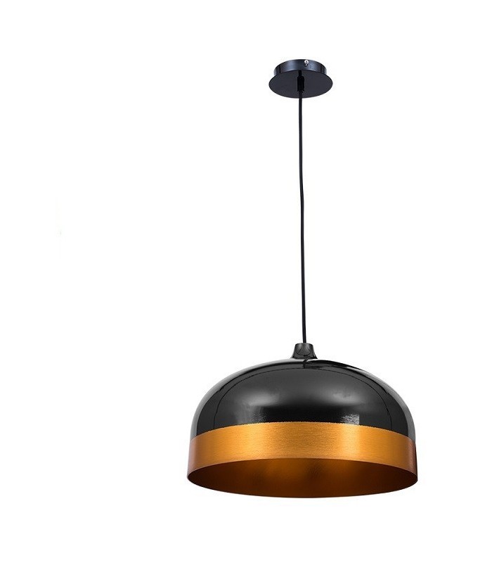 Lámpara Colgante Edison Negro/Dorado 1XE27 REGX33