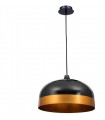Lámpara Colgante Edison Negro/Dorado 1XE27 REGX33