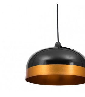 Lámpara Colgante Edison Negro/Dorado 1XE27 REGX33