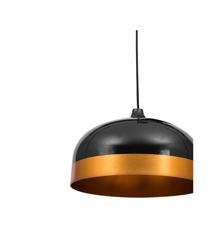 Lámpara Colgante Edison Negro/Dorado 1XE27 REGX33