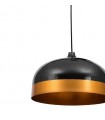 Lámpara Colgante Edison Negro/Dorado 1XE27 REGX33