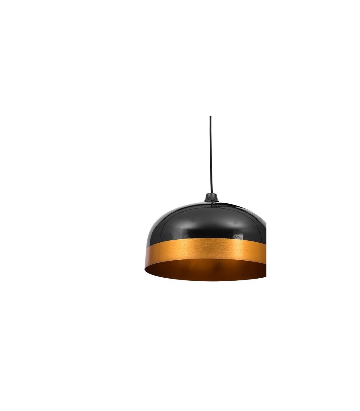 Lámpara Colgante Edison Negro/Dorado 1XE27 REGX33