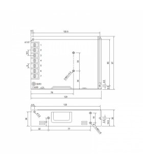 Fuente alimentación Mean Well 100W 12Vdc 8.5A IP20 LRS-100-12