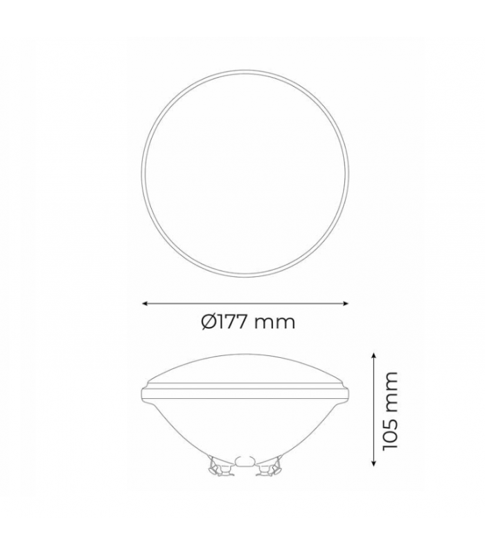 Bombilla PAR56 12VDC 18W 1700Lm IP68 RGBW