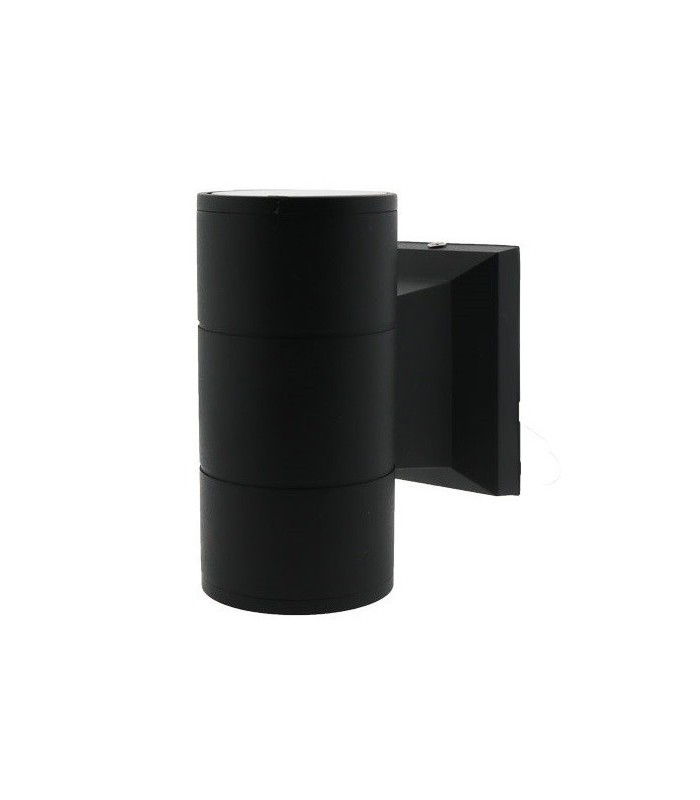 Aplique LED de pared 2x3W 540Lm 36º IP54 3000K Black Tube