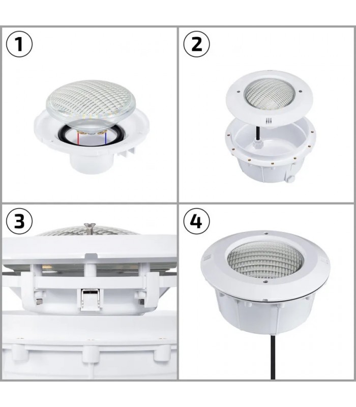 Nicho empotrable Hormigón/Liner con Juntas Para Lámparas Piscina IP68
