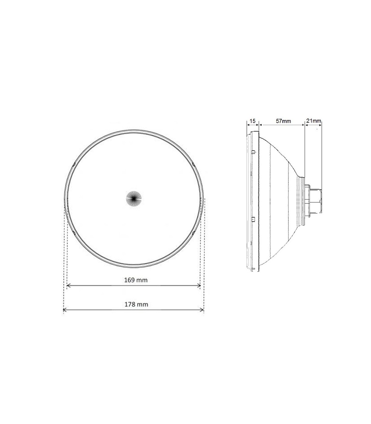 Lámpara PAR56 60Led 12V AC/DC 13.5W 1450Lm IP68