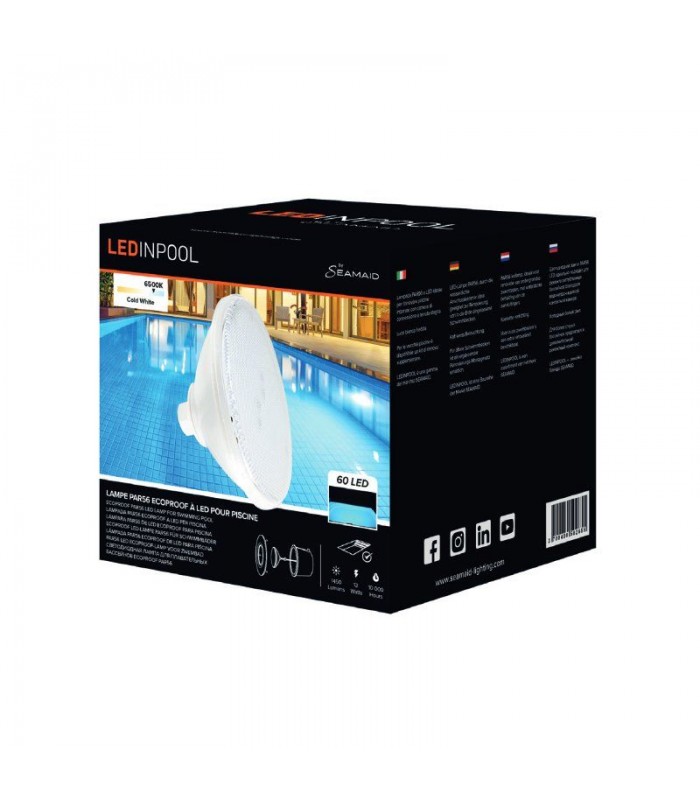 Lámpara PAR56 60Led 12V AC/DC 13.5W 1450Lm IP68