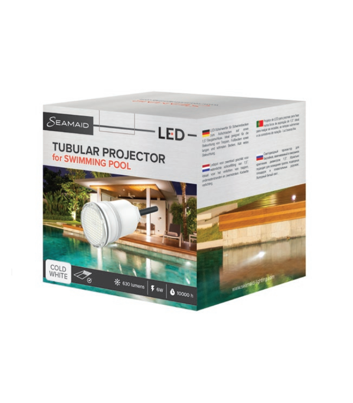 Proyector Tubular 18Led 12V AC/DC 6W 630Lm IP68