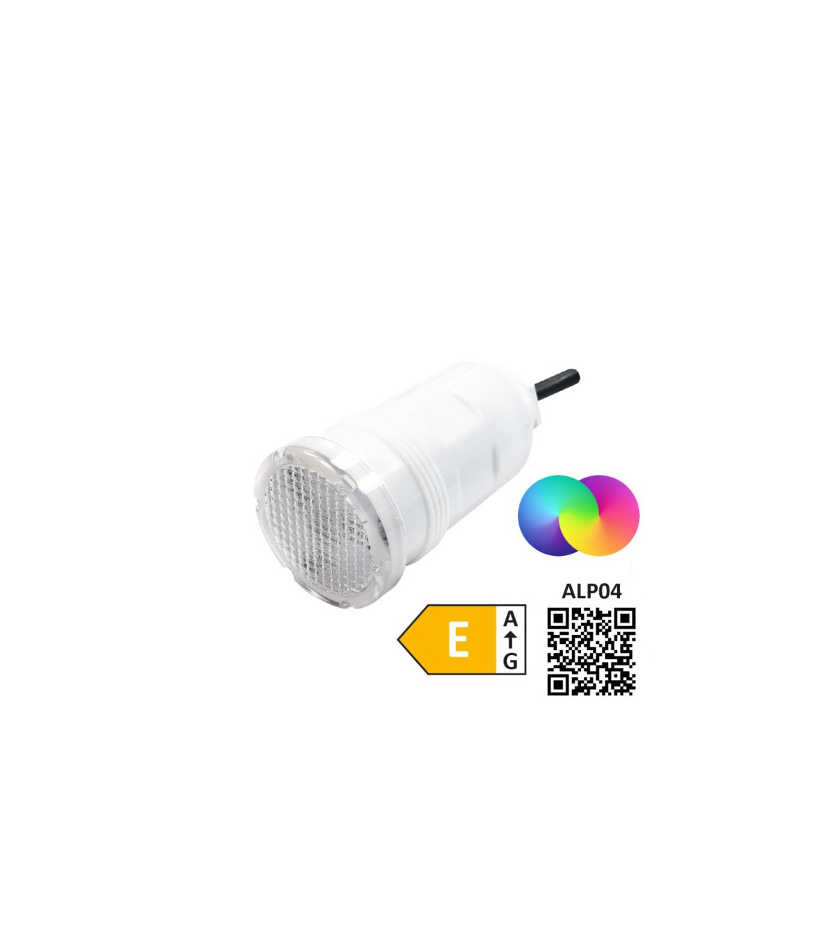 Proyector Tubular 9Led 12V AC/DC 8W 360Lm IP68 RGB