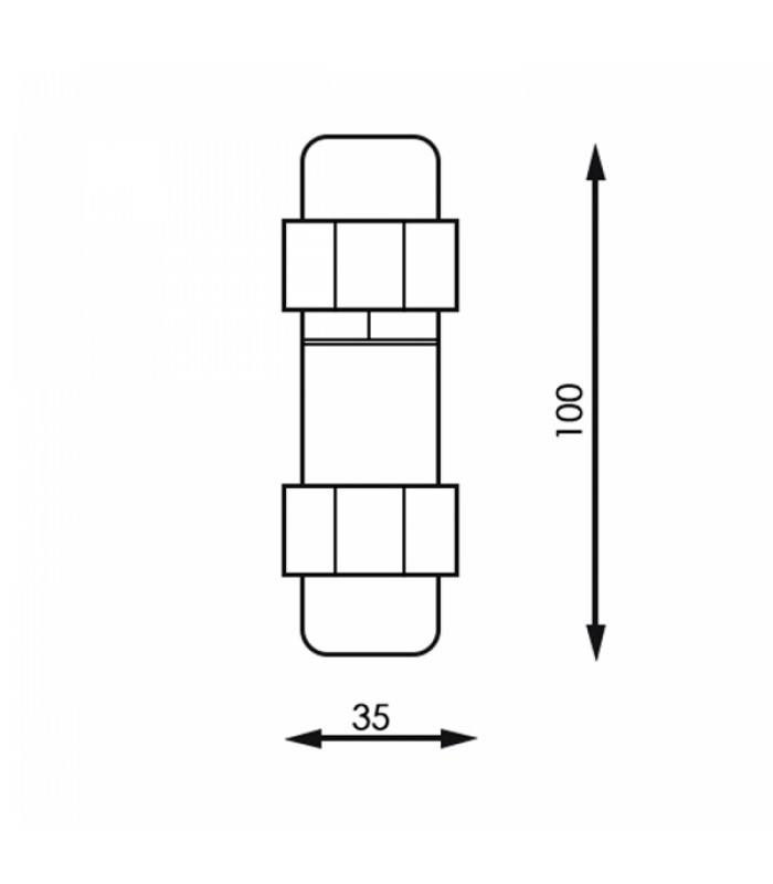 Conector estanco en I IP68 LEDME