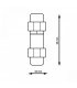Conector Estanco en I 4-8mm IP68 GSC