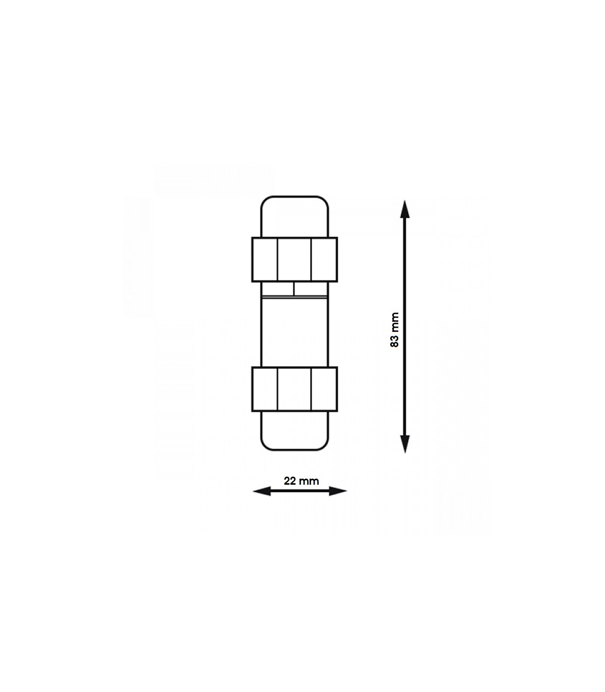 Conector Estanco en I 4-8mm IP68 GSC