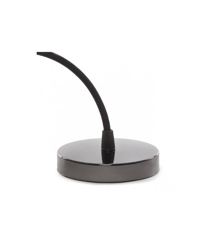 Pendel 1M - Cable Negro - Portalámparas E27 Negro - Rosetón Negro