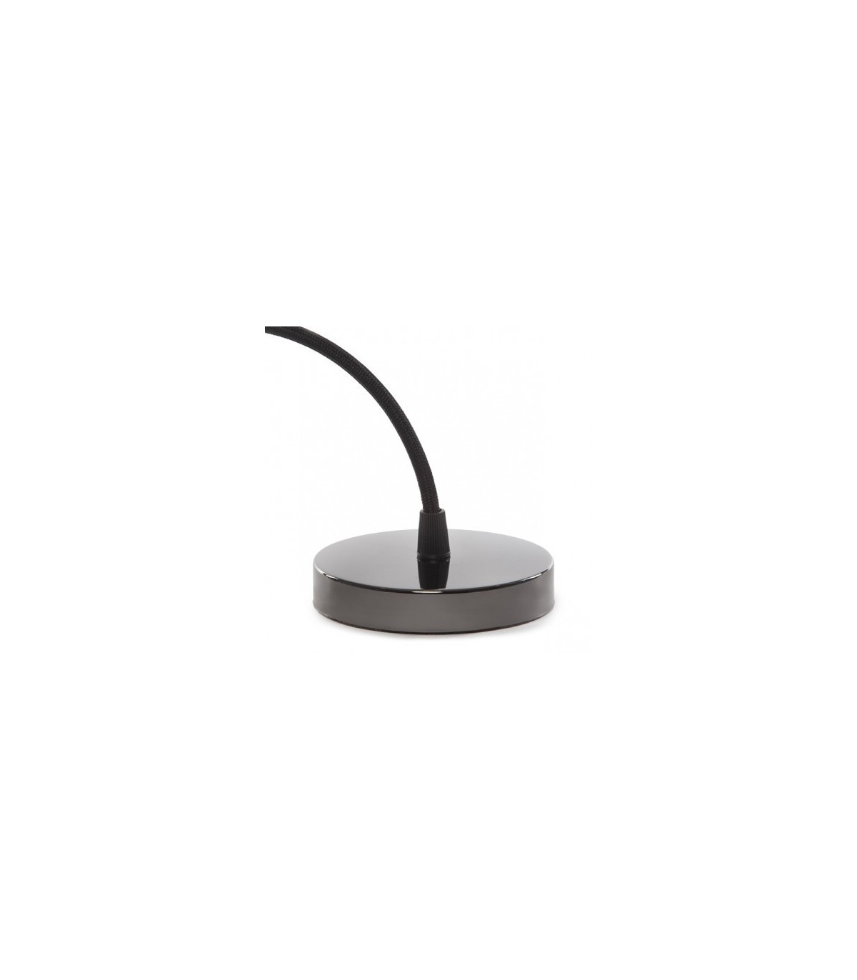 Pendel 1M - Cable Negro - Portalámparas E27 Negro - Rosetón Negro