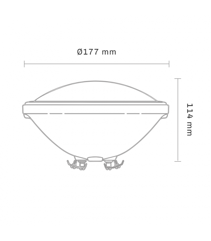 Bombilla MXLD PAR56 12V AC/DC 35W 3500Lm IP68