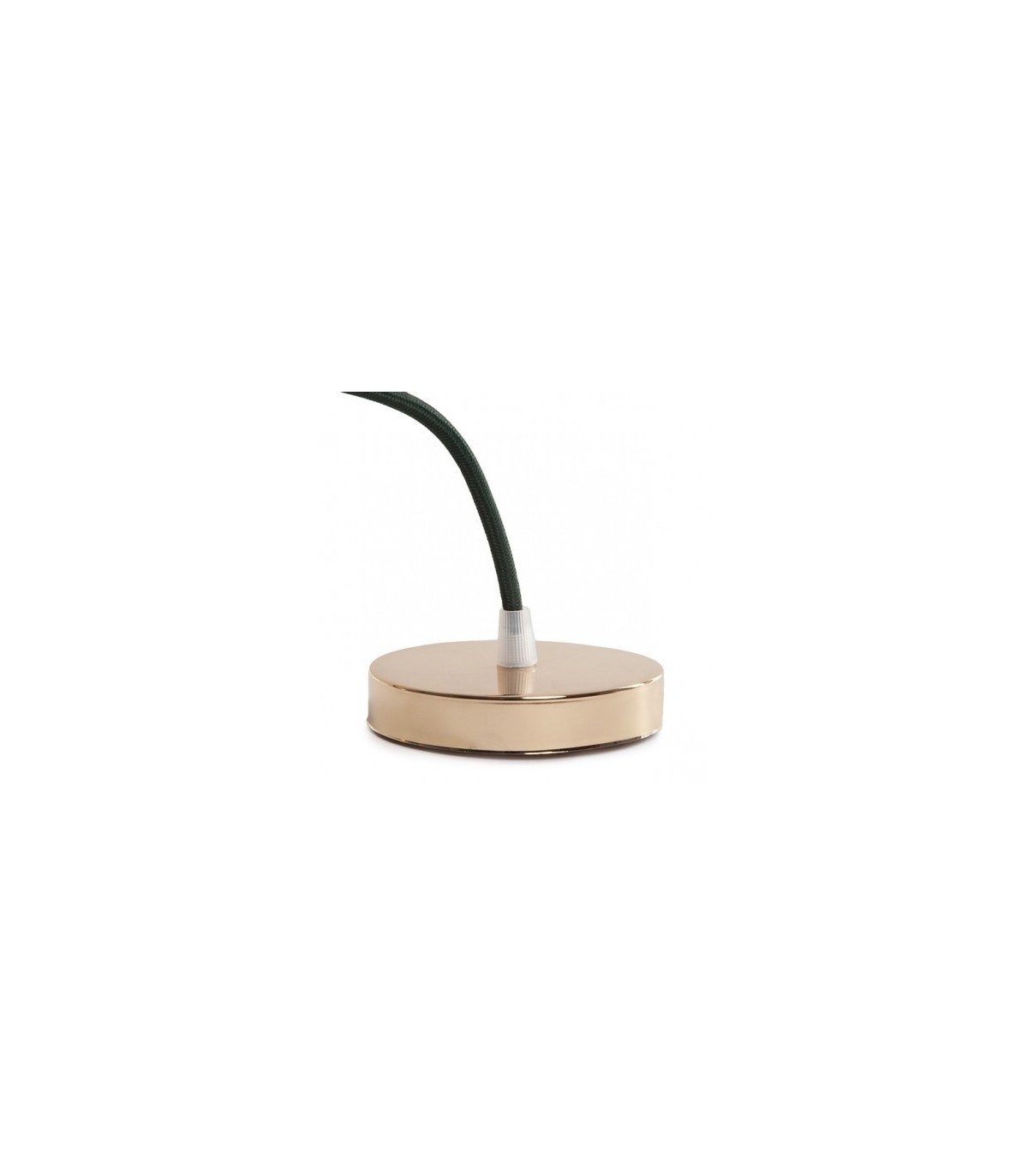 Pendel 1M - Cable Negro - Portalámparas E27 Dorado - Rosetón Oro Viejo