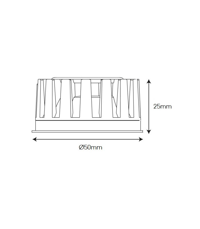 Modulo LED plano Regulable 6W 550Lm 60º IP44 CCT