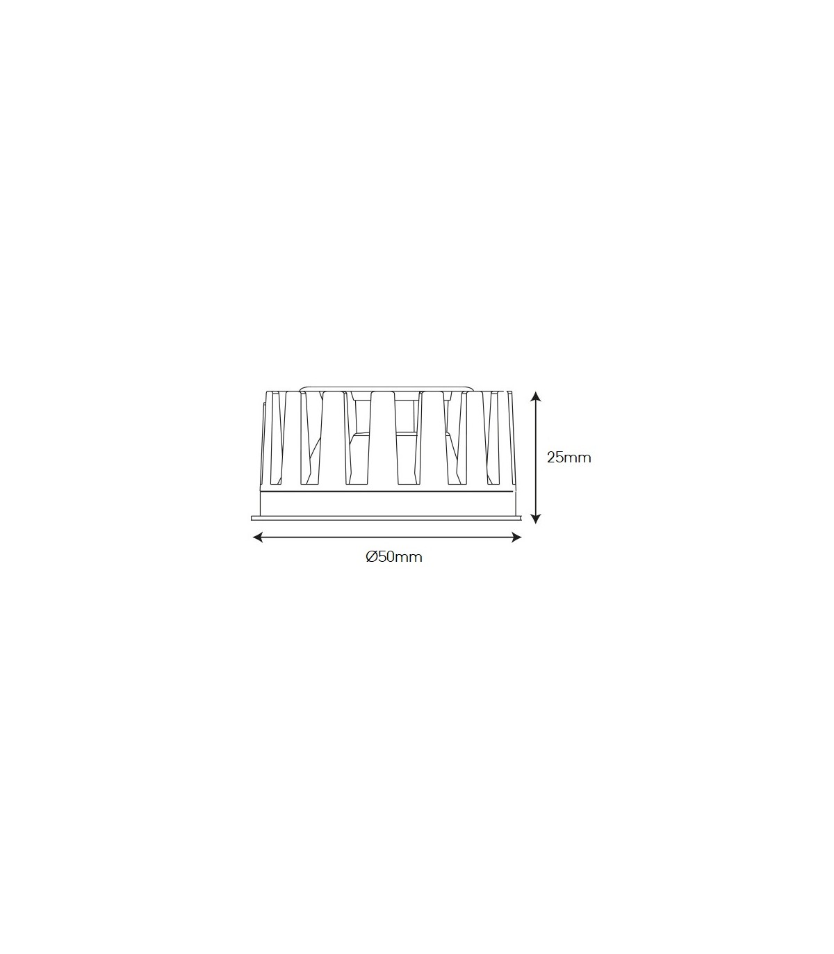 Modulo LED plano Regulable 6W 550Lm 60º IP44 CCT