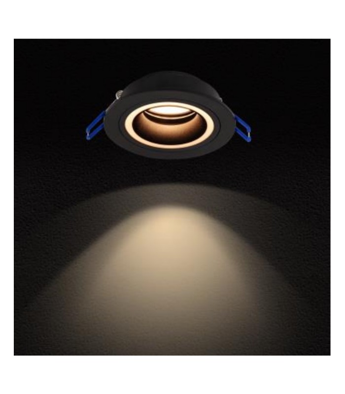 Aro Empotrable Fijo RING/MOON Redondo Negro