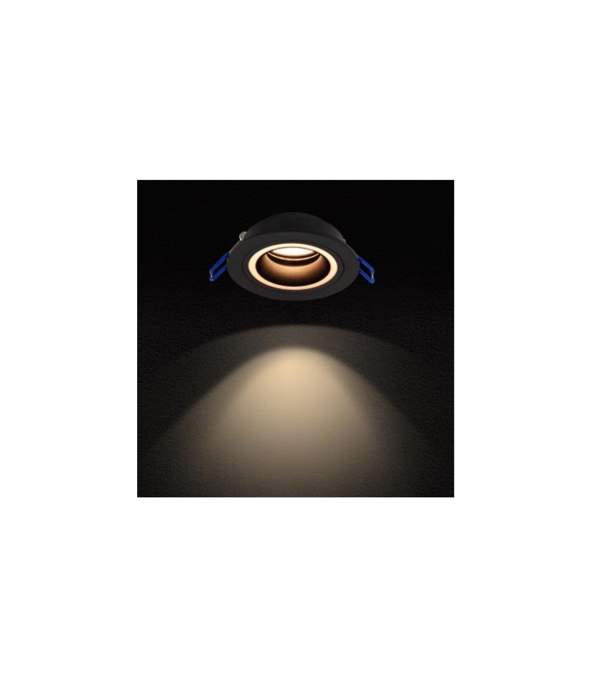 Aro Empotrable Fijo RING/MOON Redondo Negro